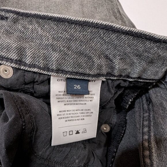 COH Jolene High Rise Straight Button Up Distressed Jean, Secrets Gray - Picture 11 of 13